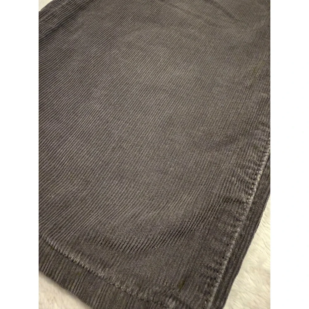Lucky Brand 221 Original Straight Corduroy Pants Mens 36x30 Charcoal Grey
